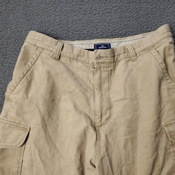 Dockers Shorts Cargo Brown Cotton Mens Size 34 x10 - Picture 5 of 12